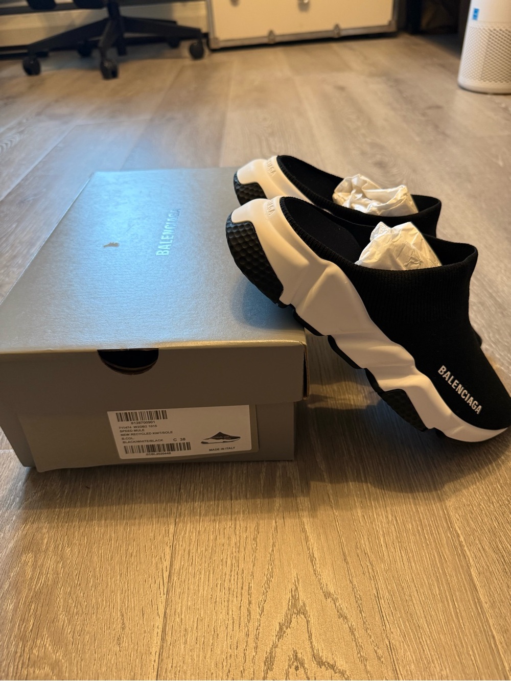 Balenciaga Speed Mules Sneakers - Picture 1 of 6